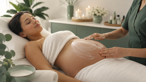 pregnant belly facial skin space massapequa long island ny